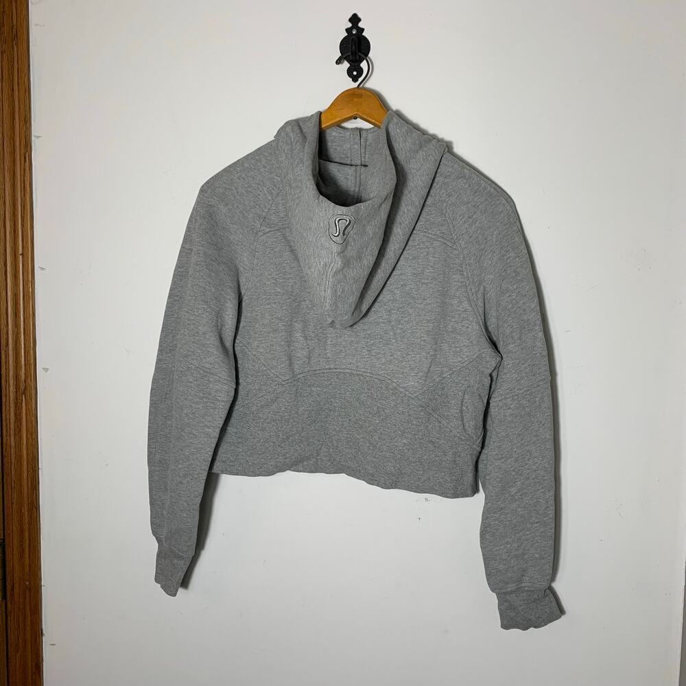Womens Lululemon Scuba Oversized Half-Zip Hoodie Gray Size M/L EUC! - Picture 4 of 4